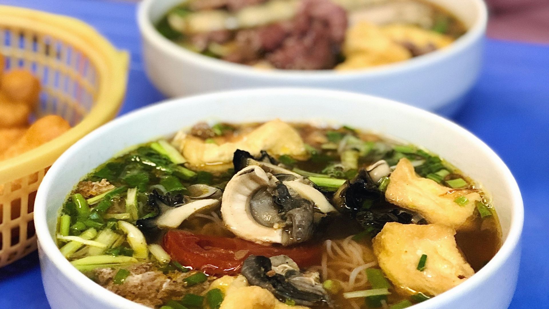 stewed food in round white ceramic bowl