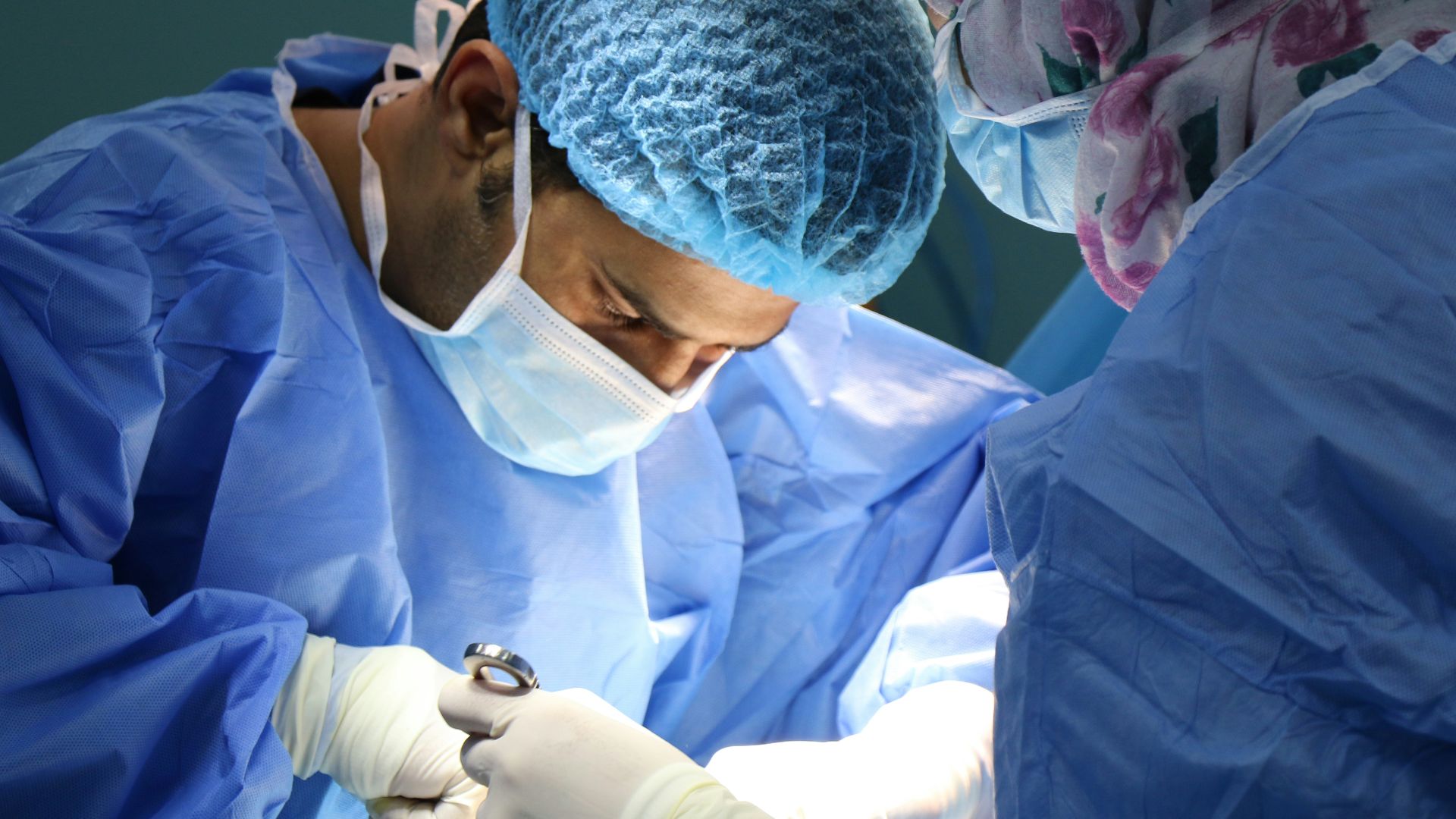 doctor having operation