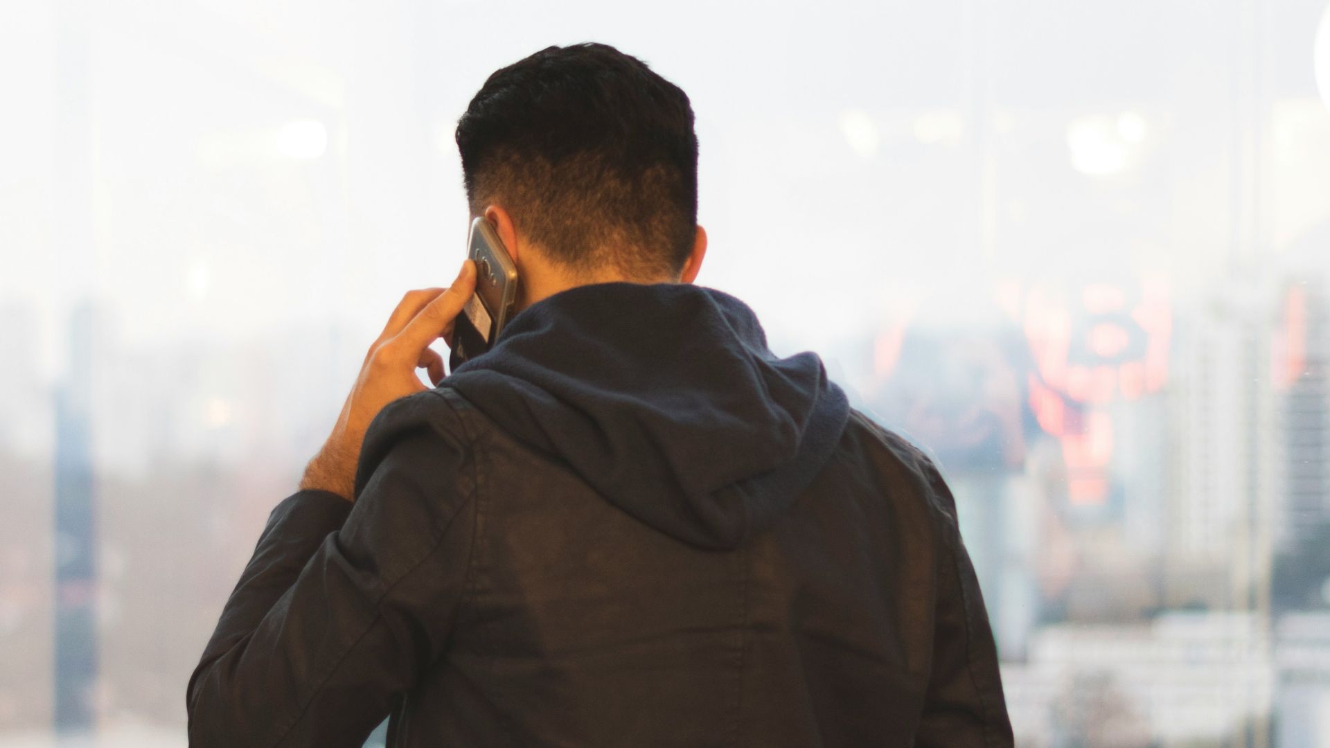 person holding phone