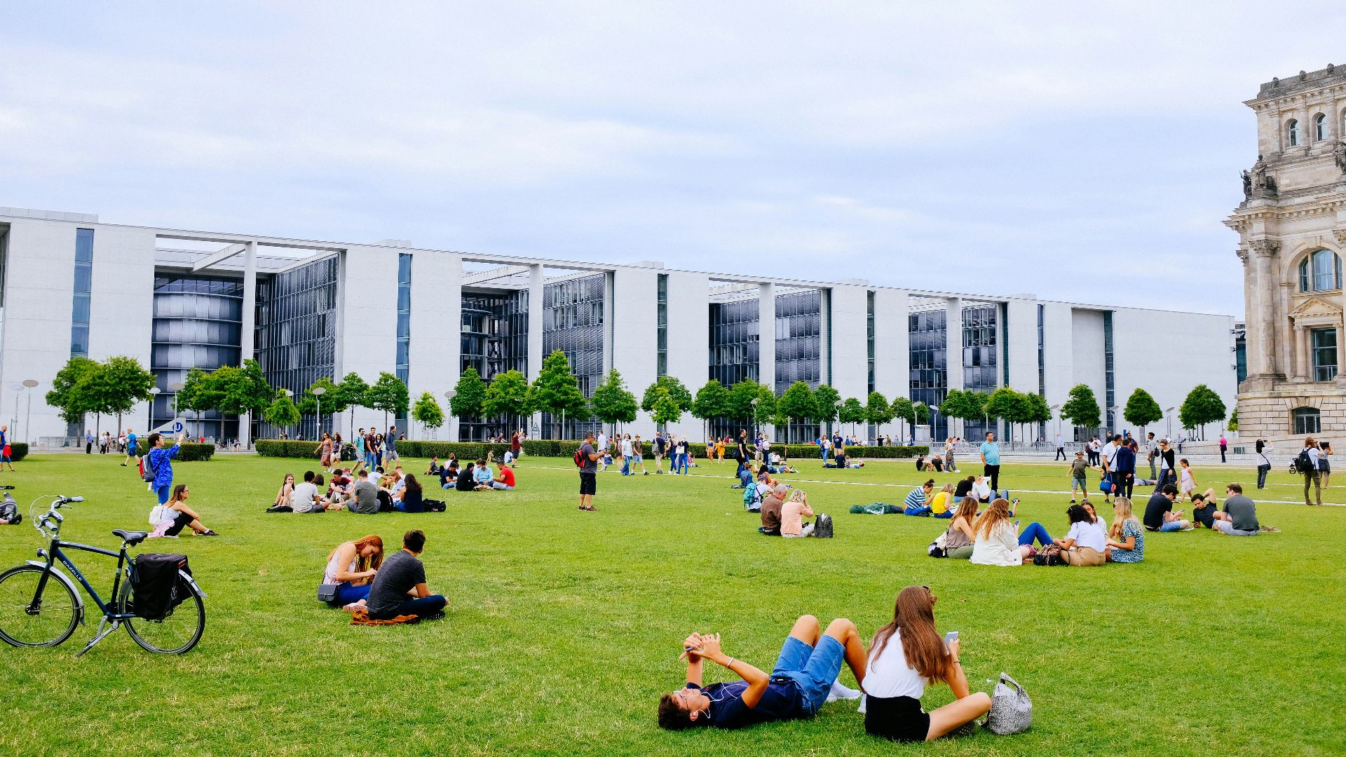 group of people on the picnic area