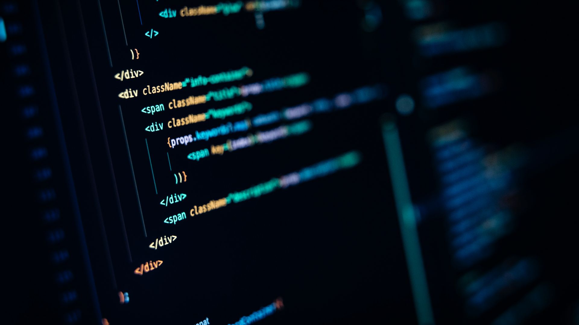 a close up of a computer screen with many lines of code on it