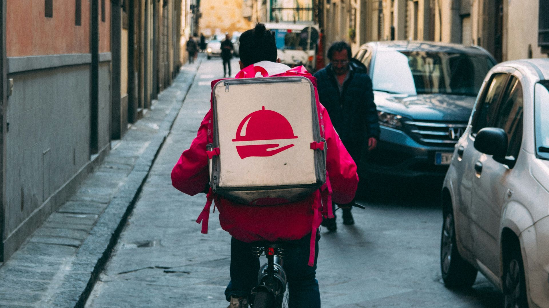 man riding a bicycle