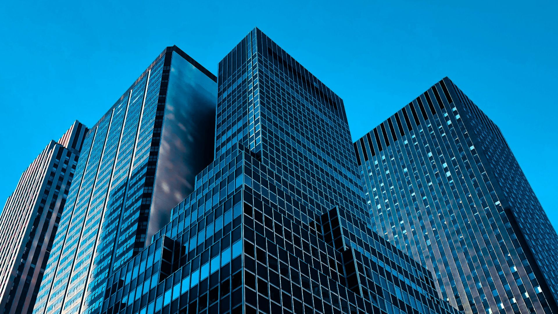 low angle view high rise buildings