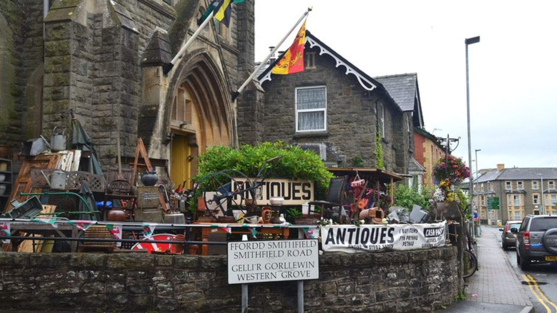 File:Antiques for sale, Builth Wells - geograph.org.uk - 3026620.jpg