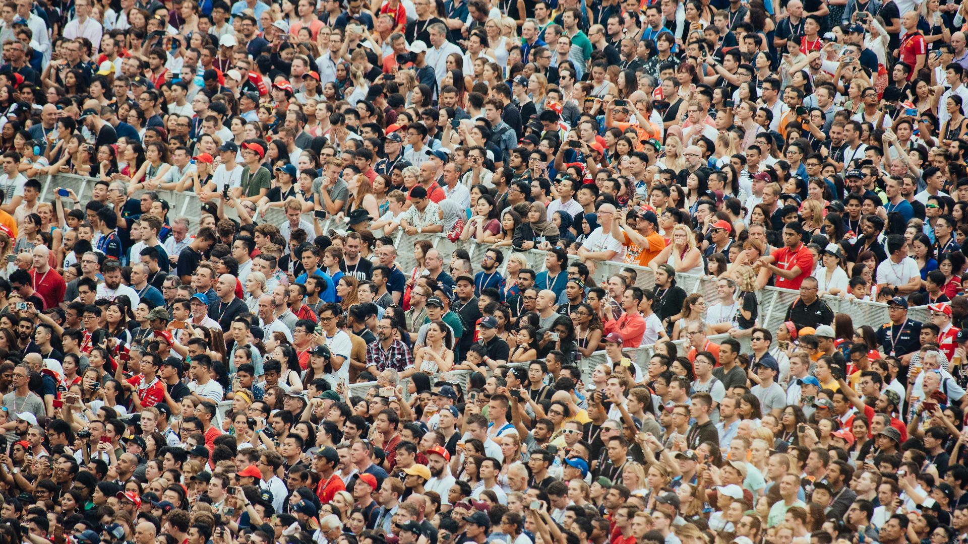 group of people attending concert