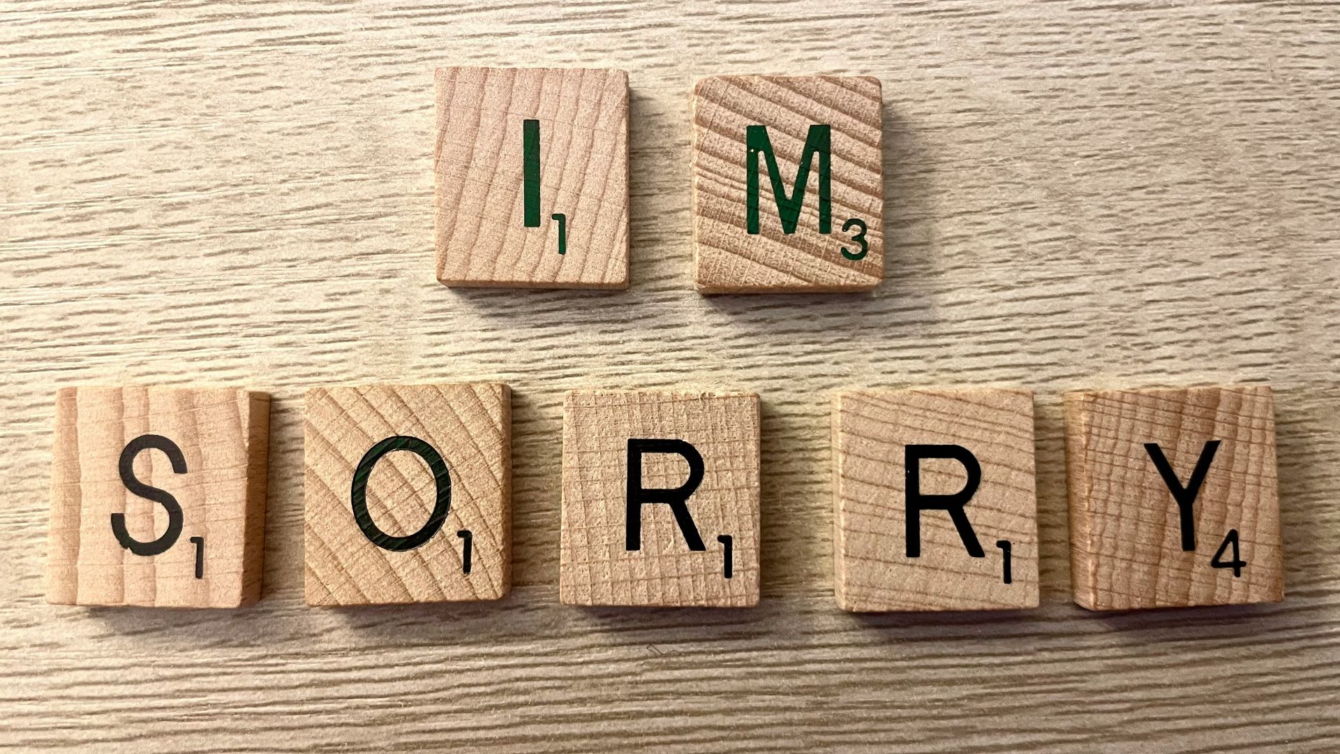 a group of wooden letters