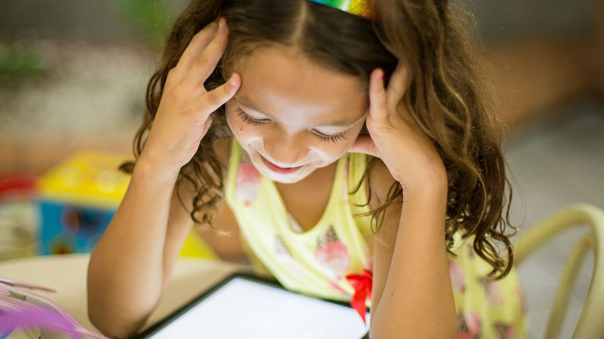 girl sitting on chair