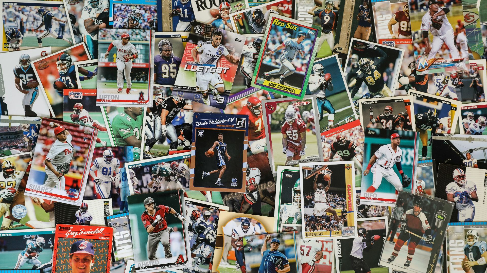 assorted photos on white table