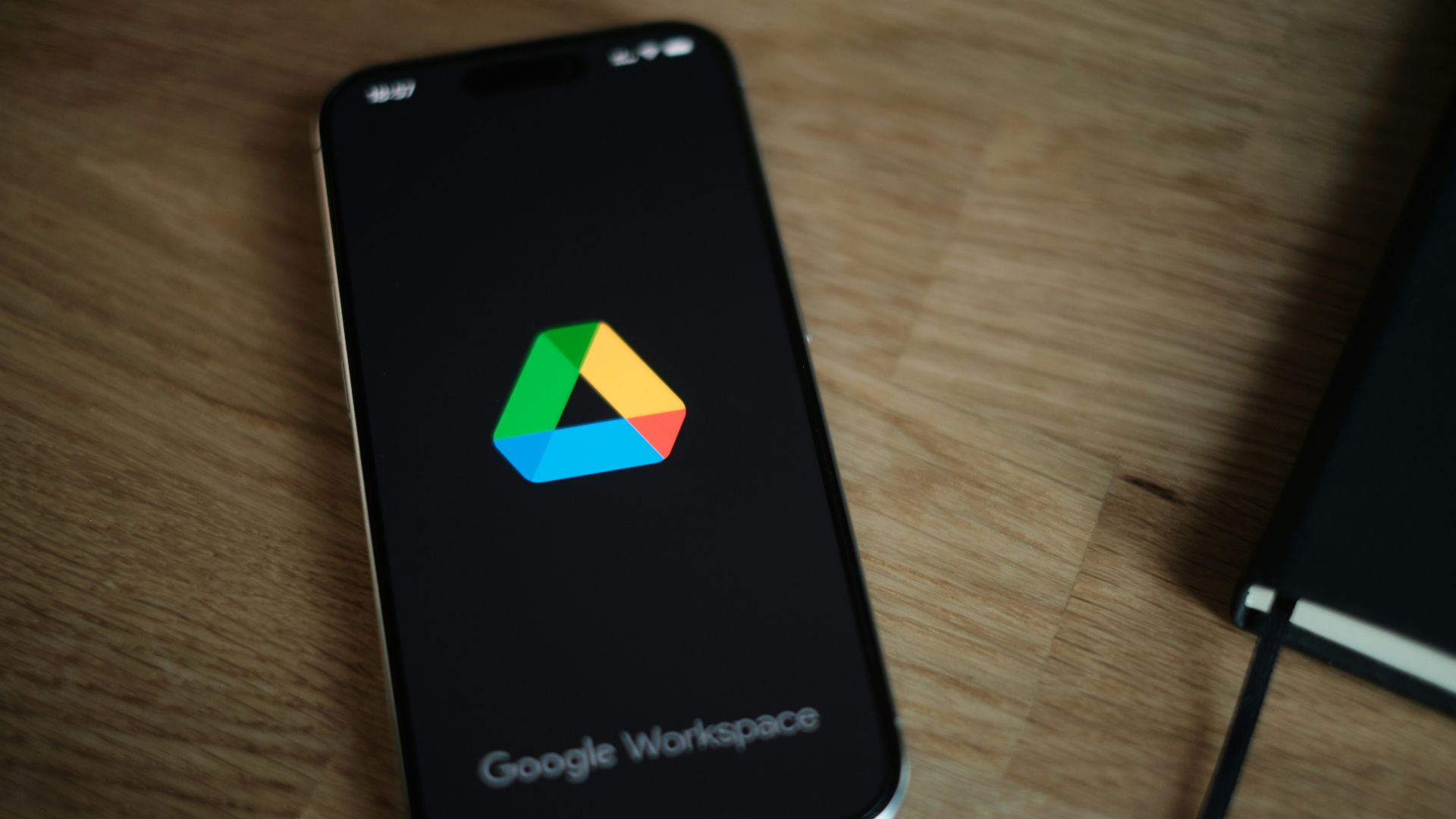 A close up of a cell phone on a table