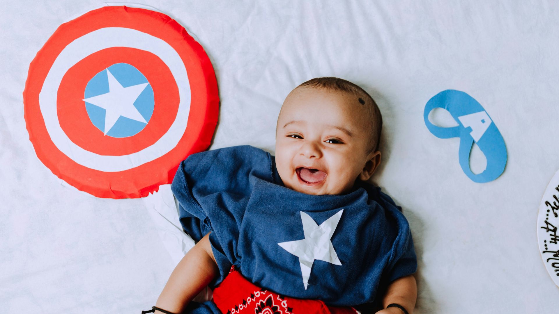 boy in blue and red soccer jersey shirt