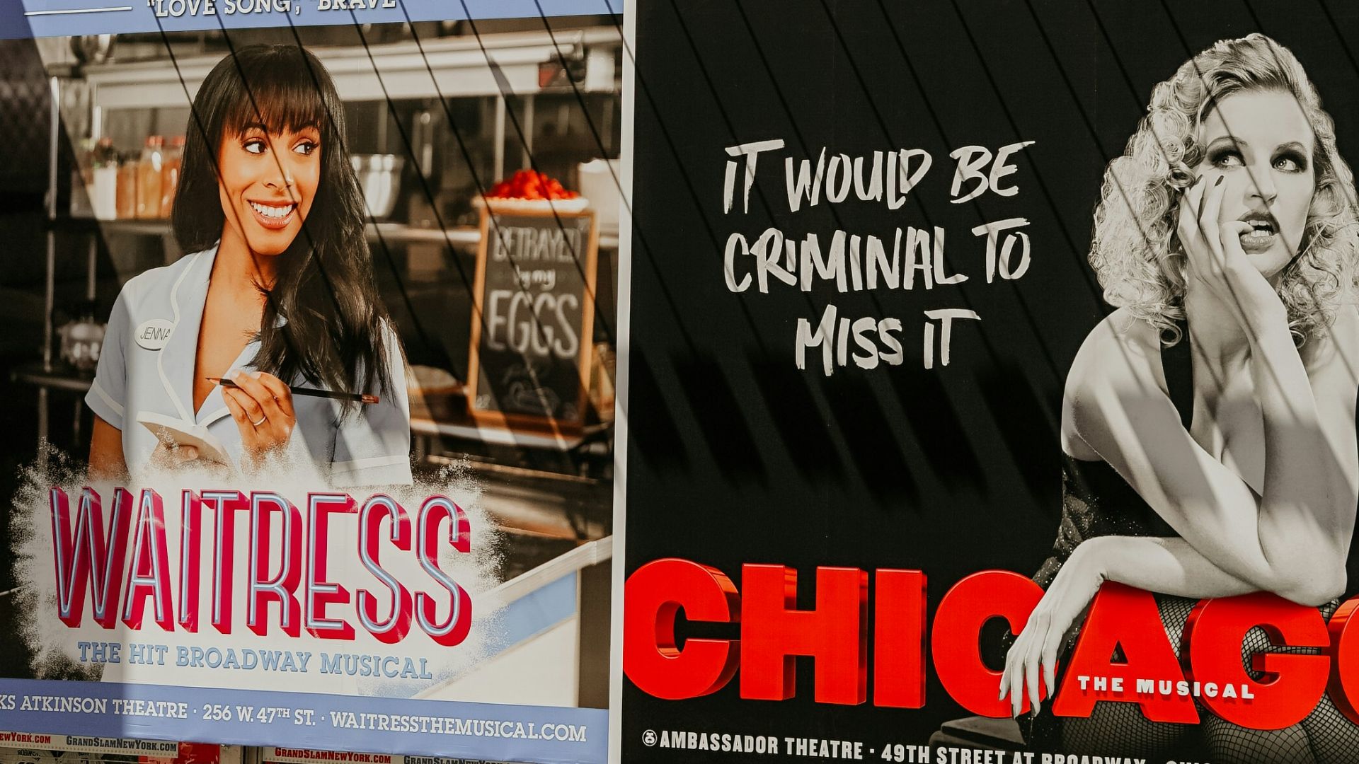 assorted-color billboards