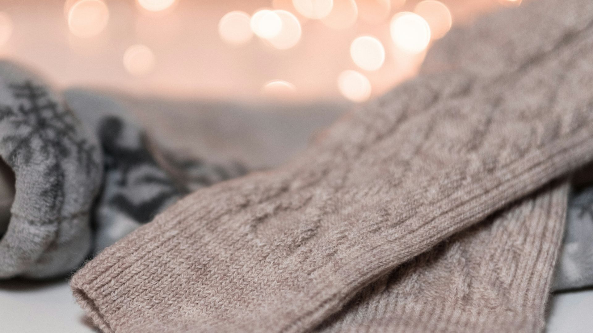 two grey and brown apparel bokeh photography