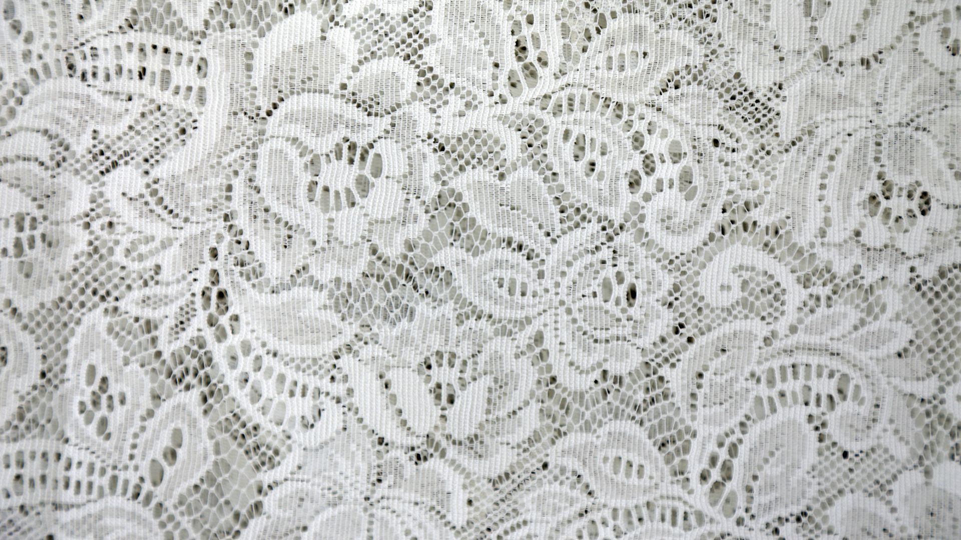 white floral textile