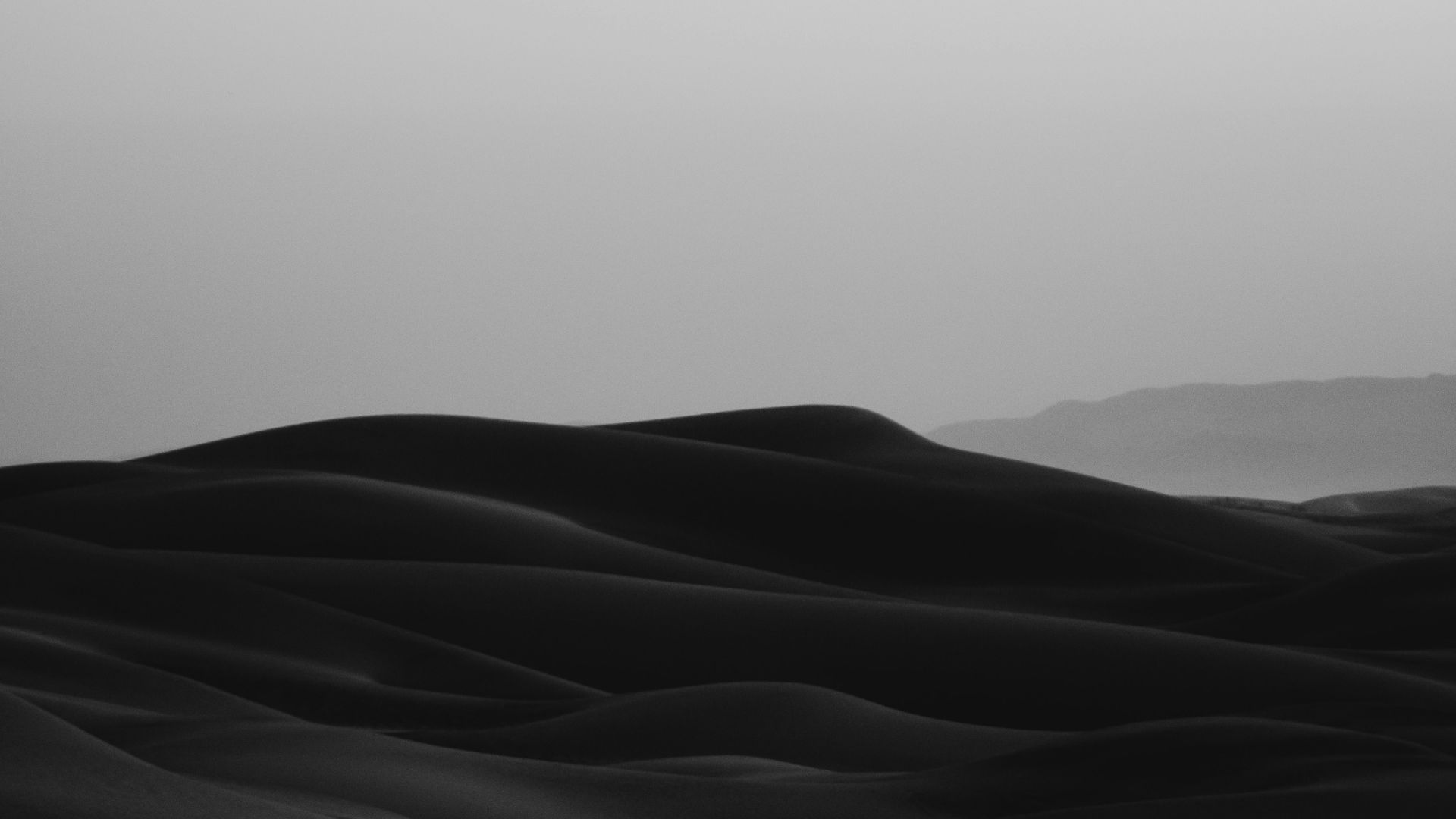 grayscale photo of desert