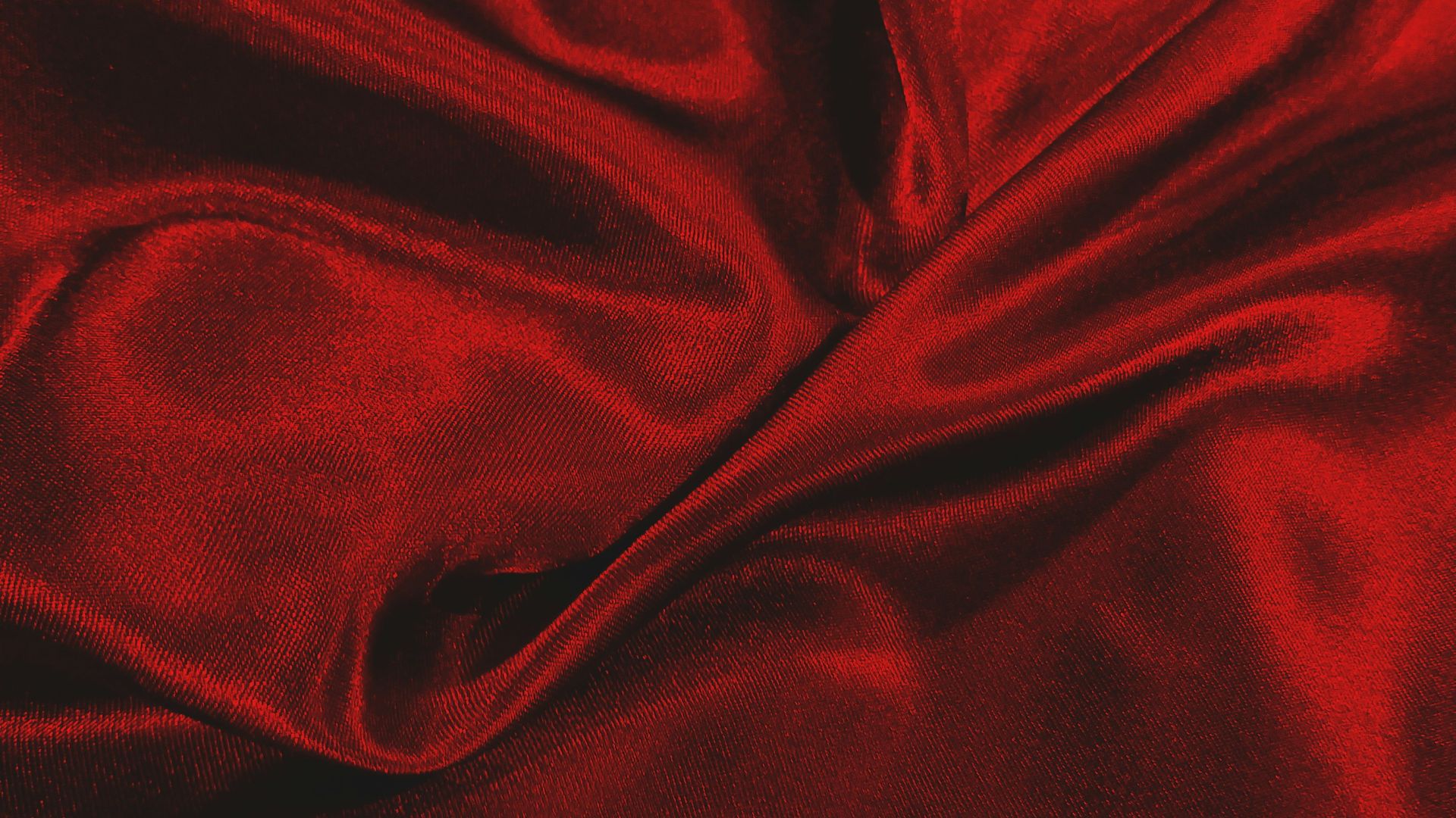 red textile