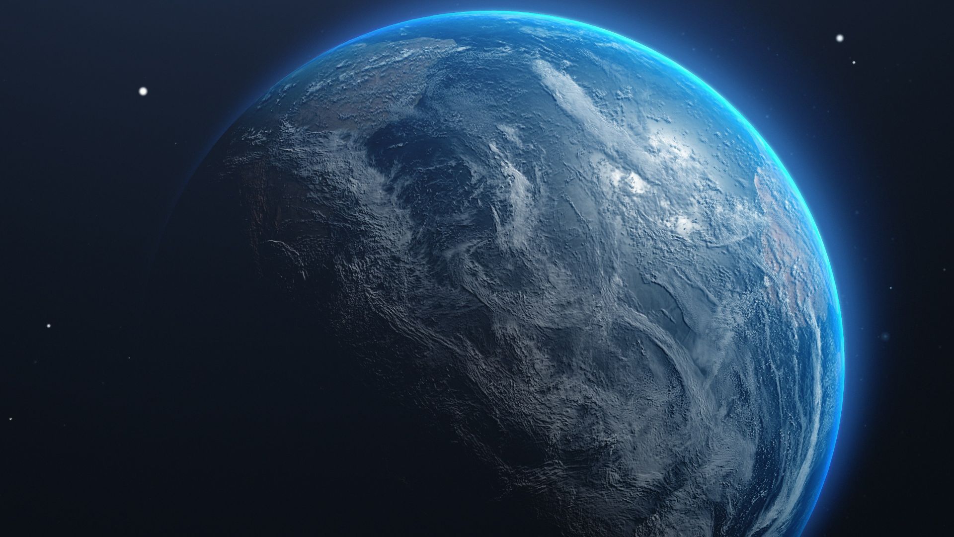 a view of the earth from space