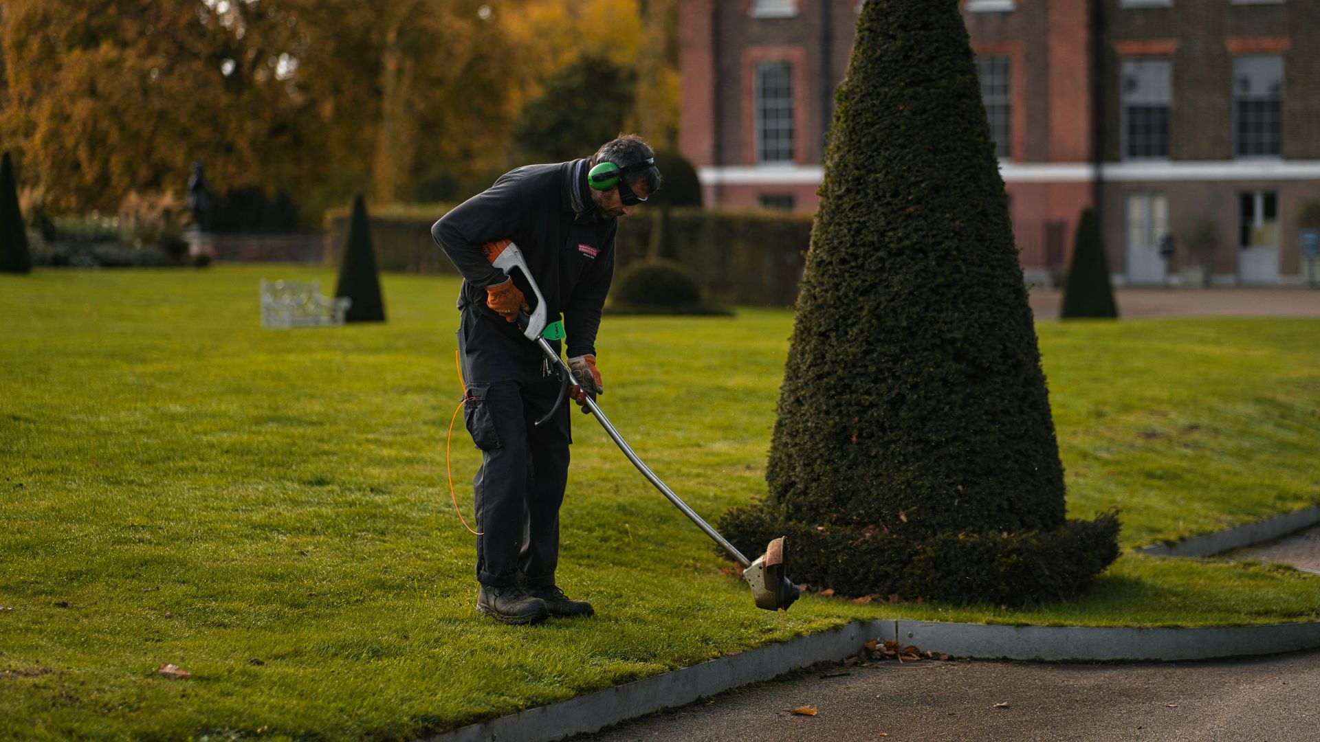 a person playing golf