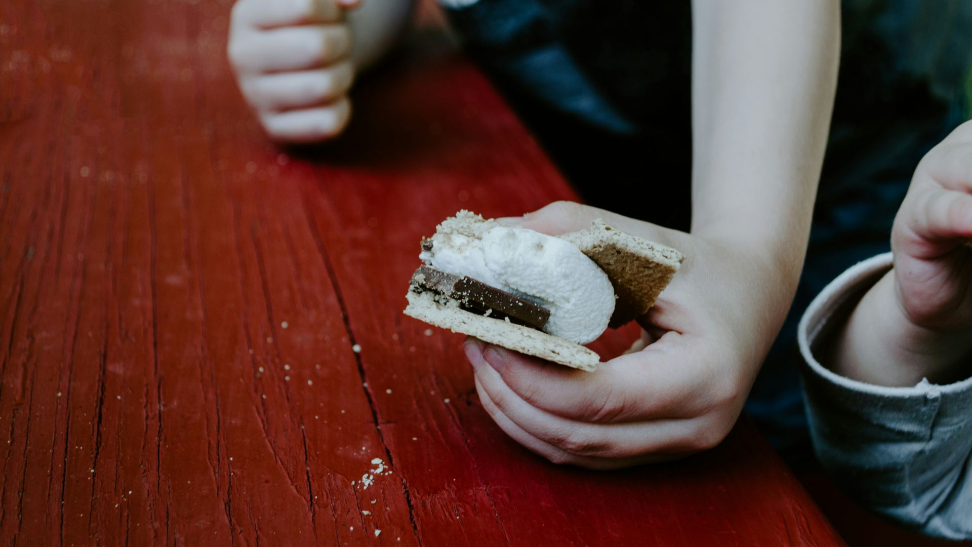person holding sandwich