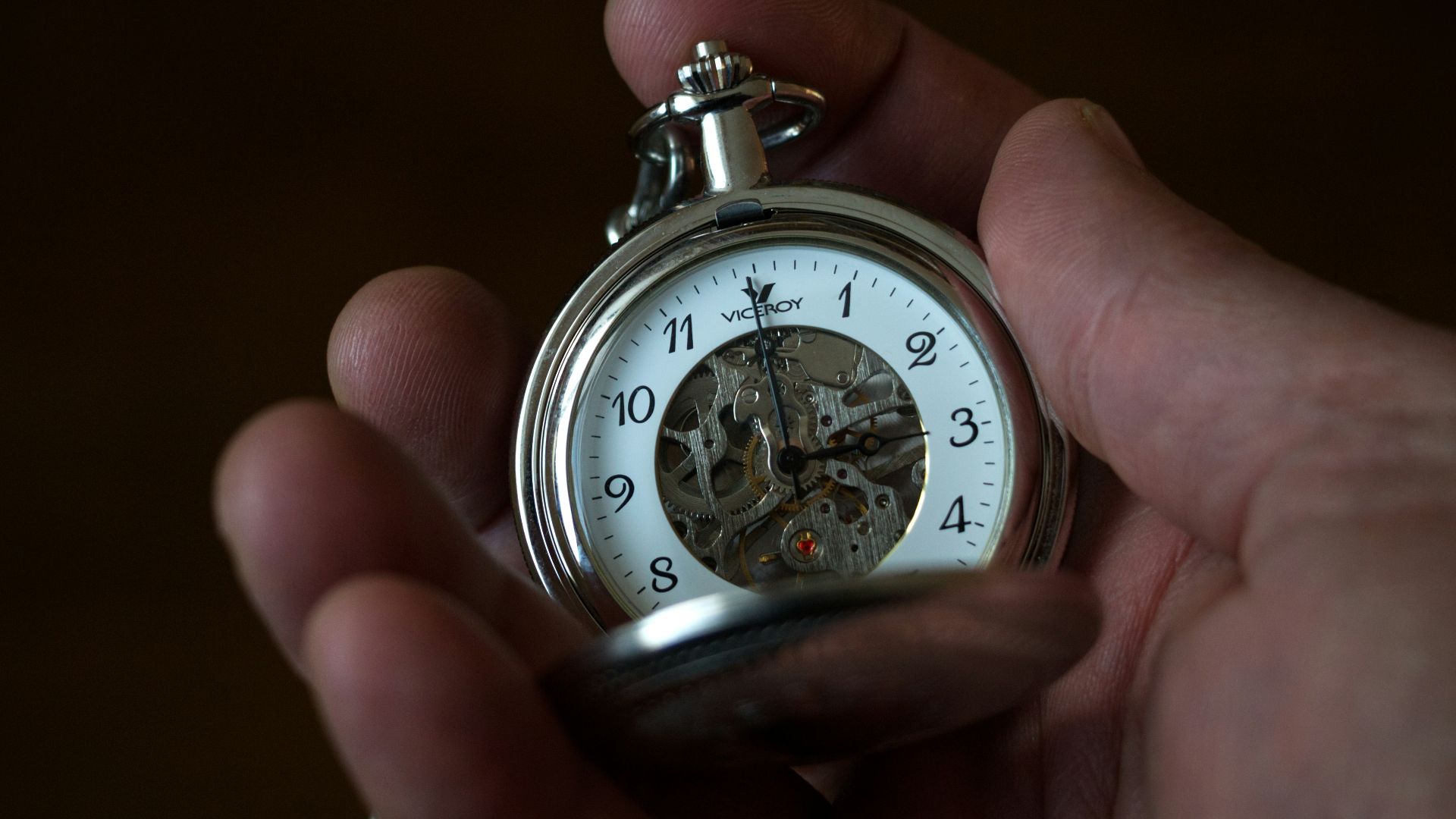 silver and white chronograph watch
