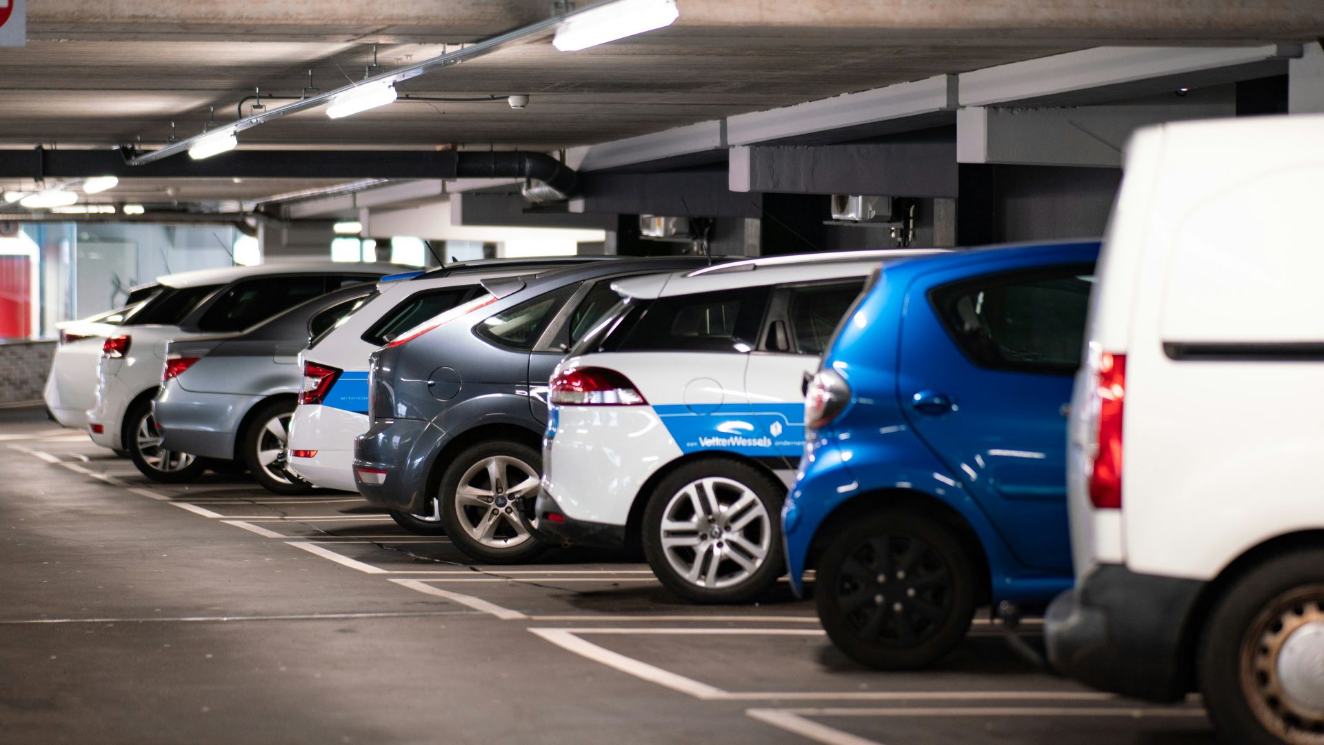 cars parked in parking lot
