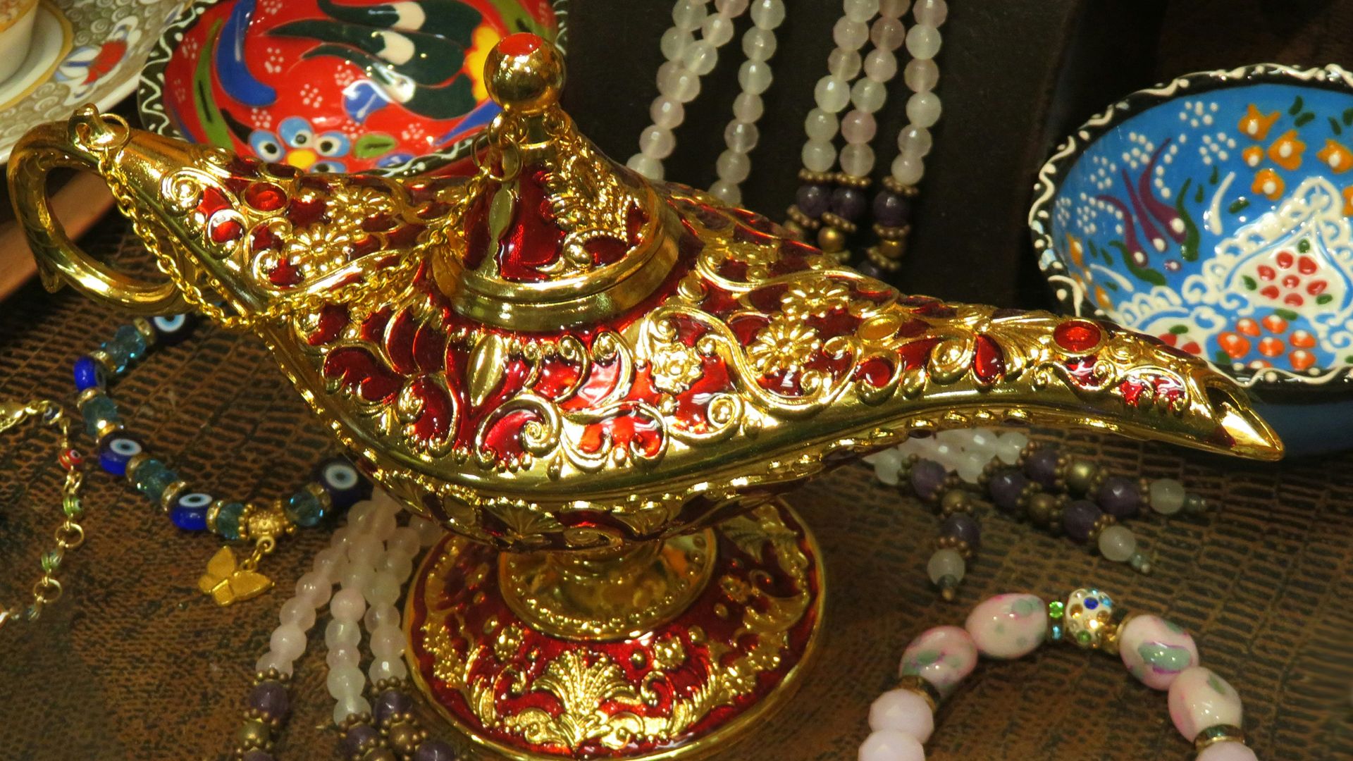 a close up of a metal object on a table