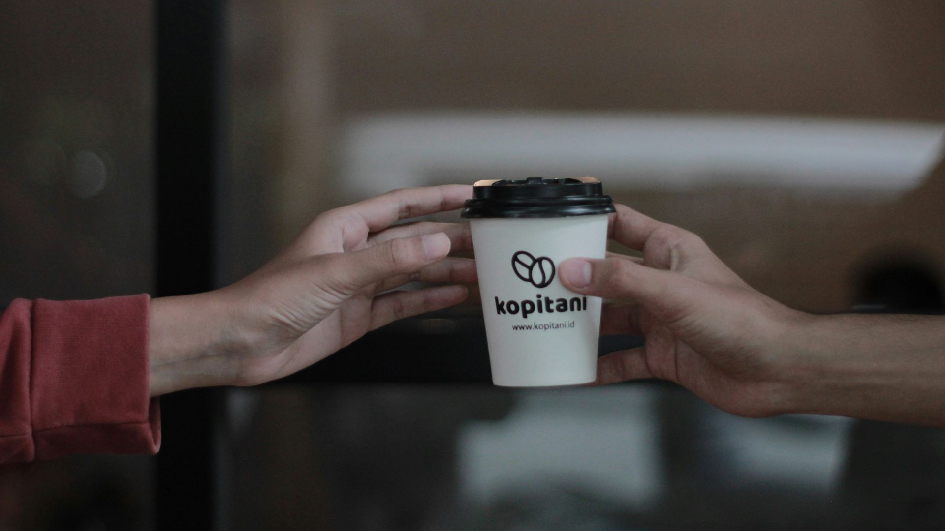 a person holding a cup of coffee in their hands