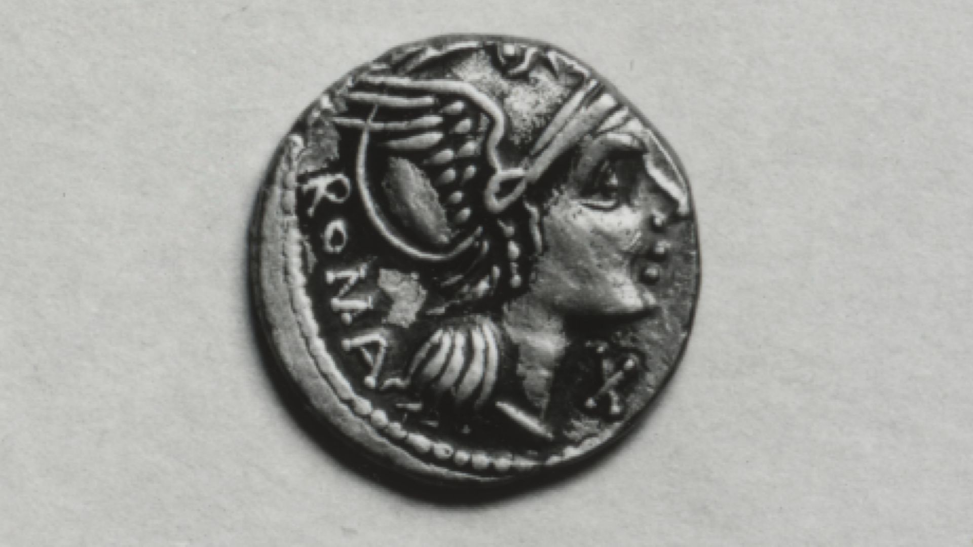 File:Roman - Coin with Denarius with Roma - Walters 59763.jpg