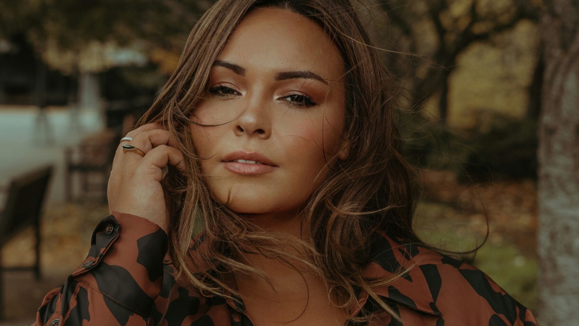 a person with long hair