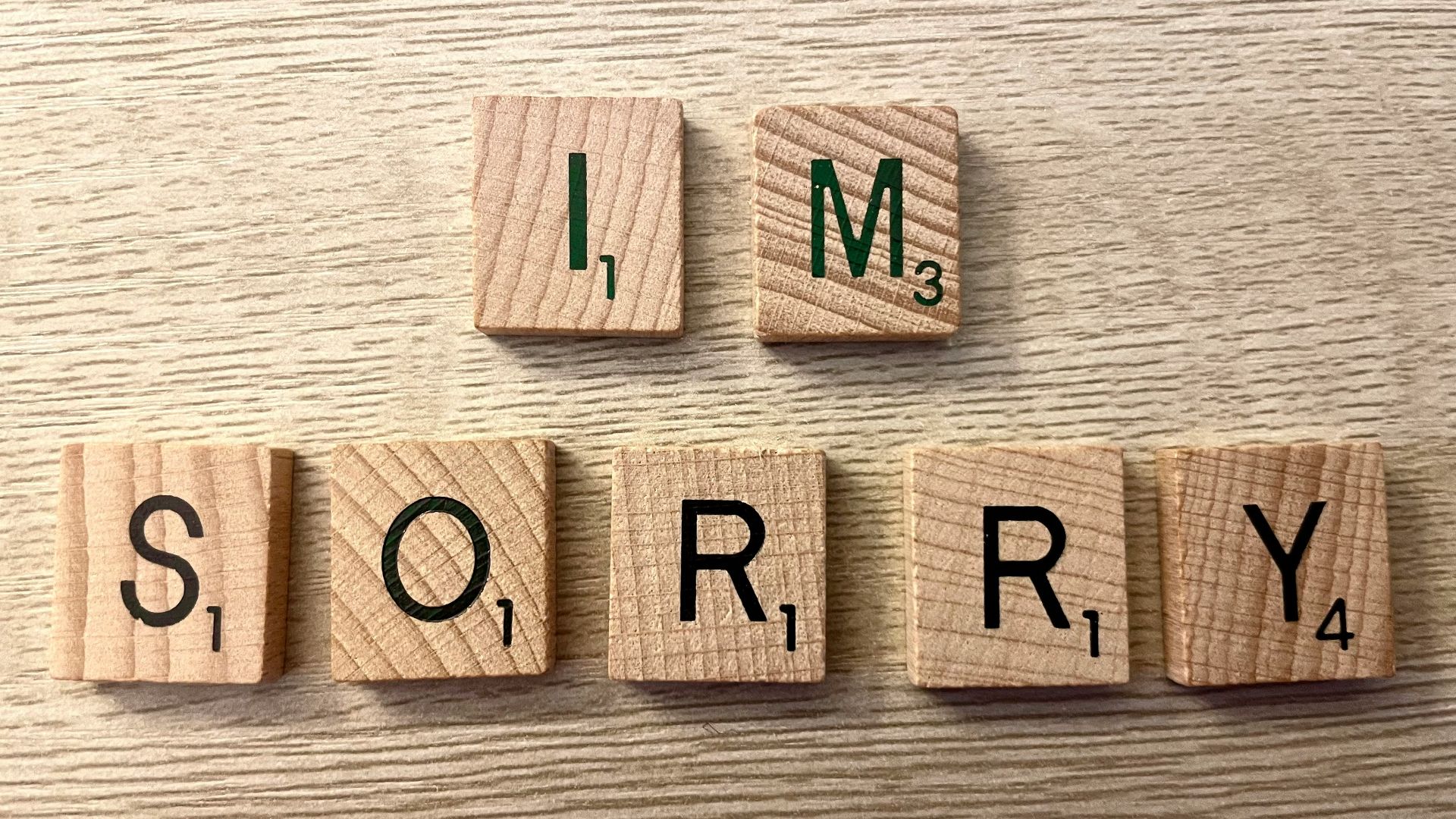 a group of wooden letters