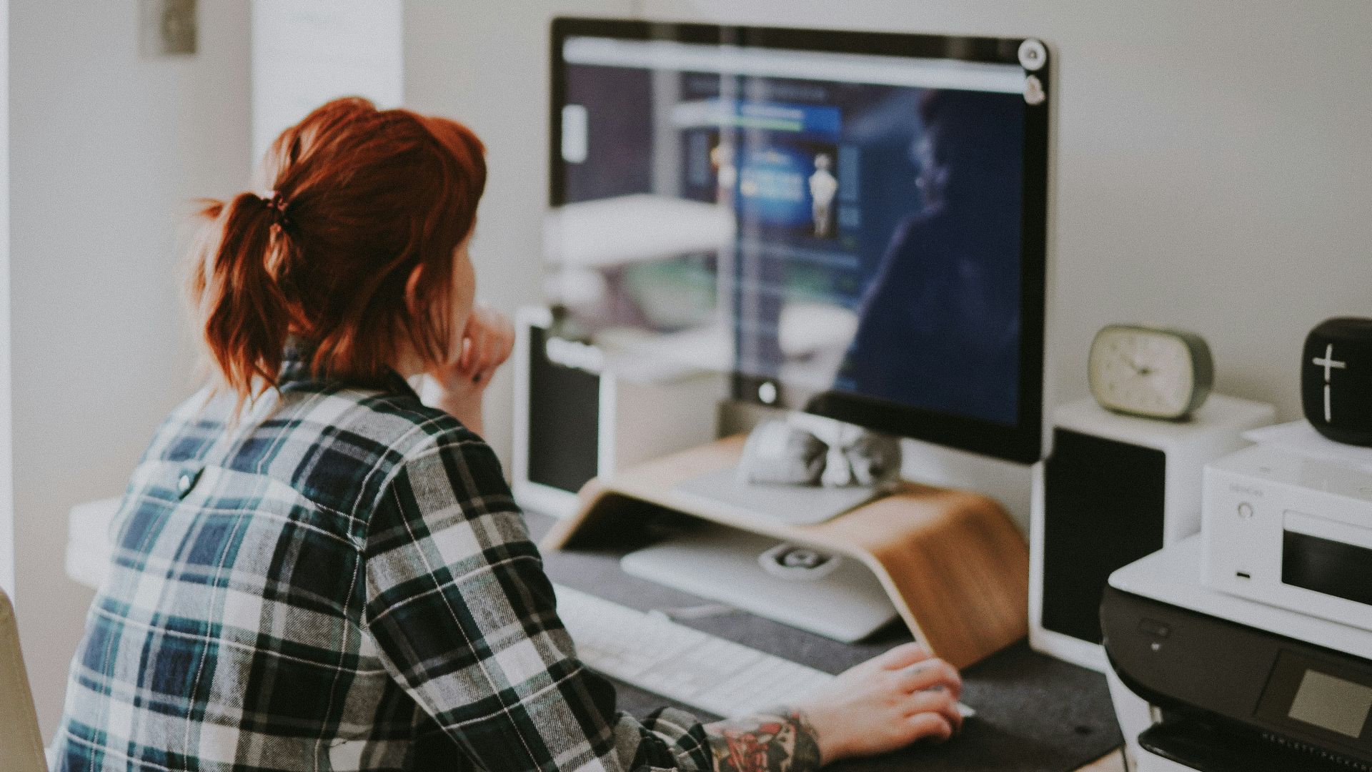 woman browsing on the internet