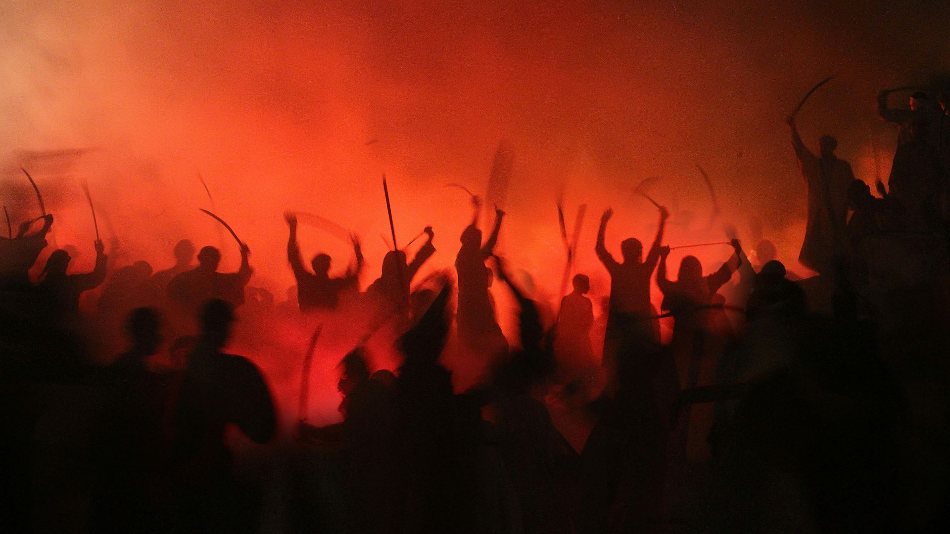people gathering on street during nighttime