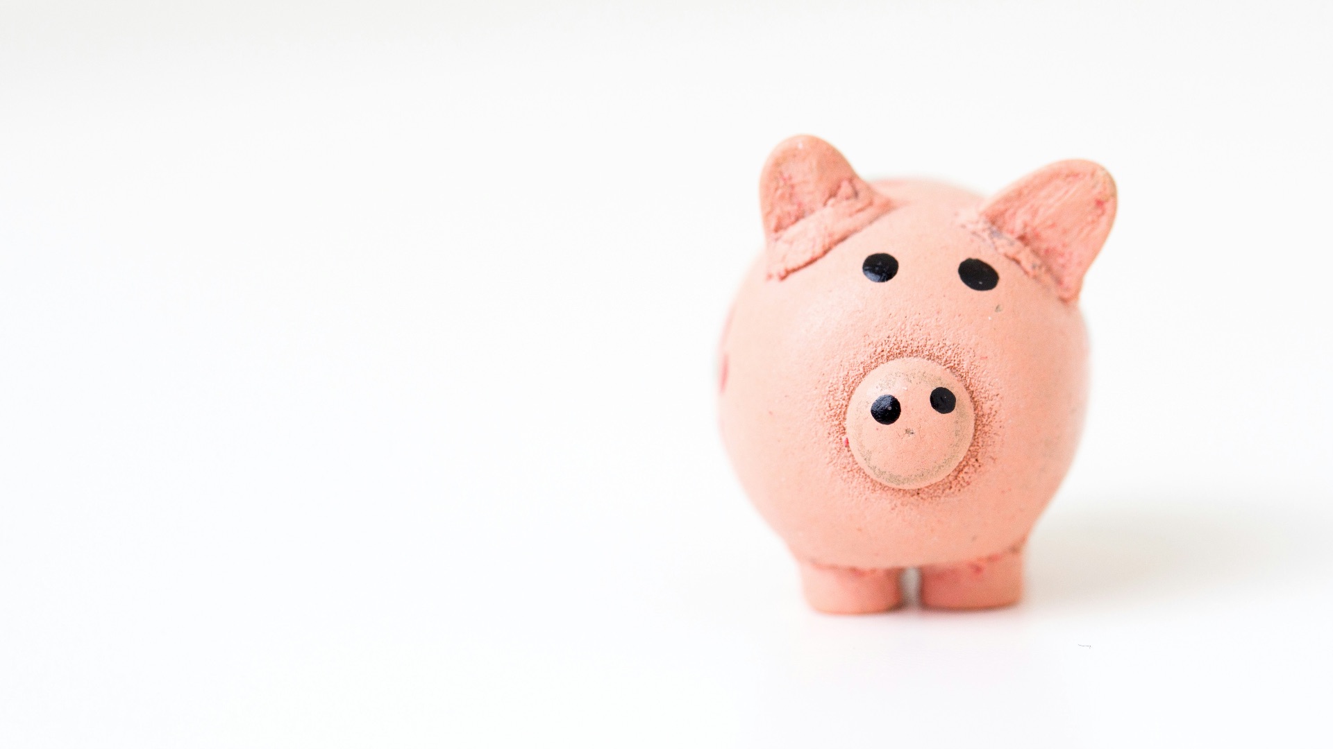 pink pig figurine on white surface