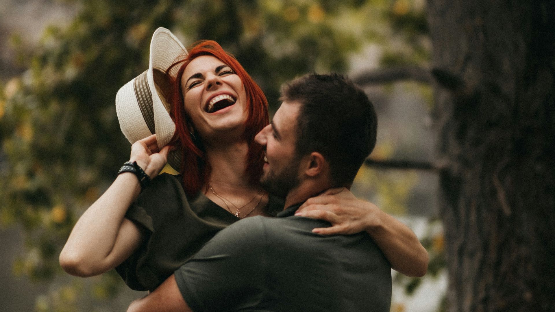 a man holding a child