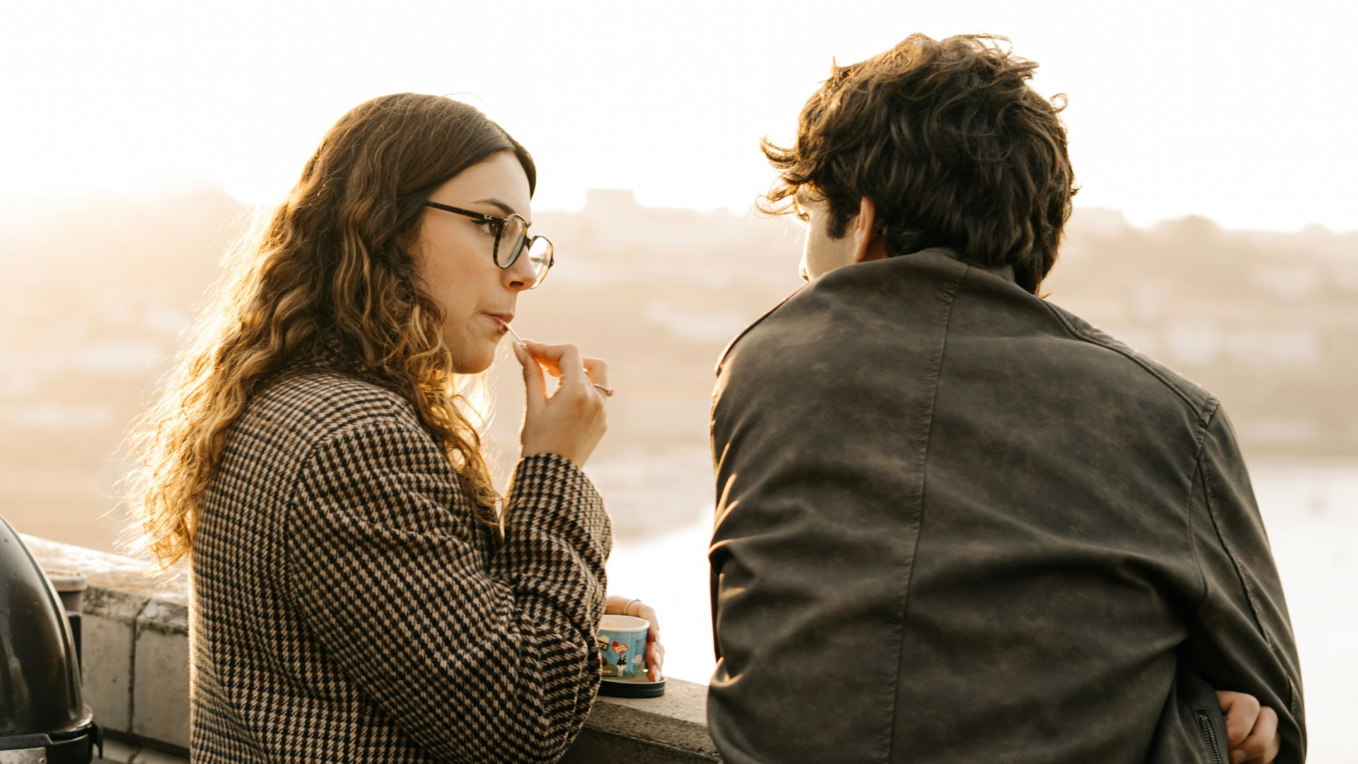 A man and a woman standing next to each other