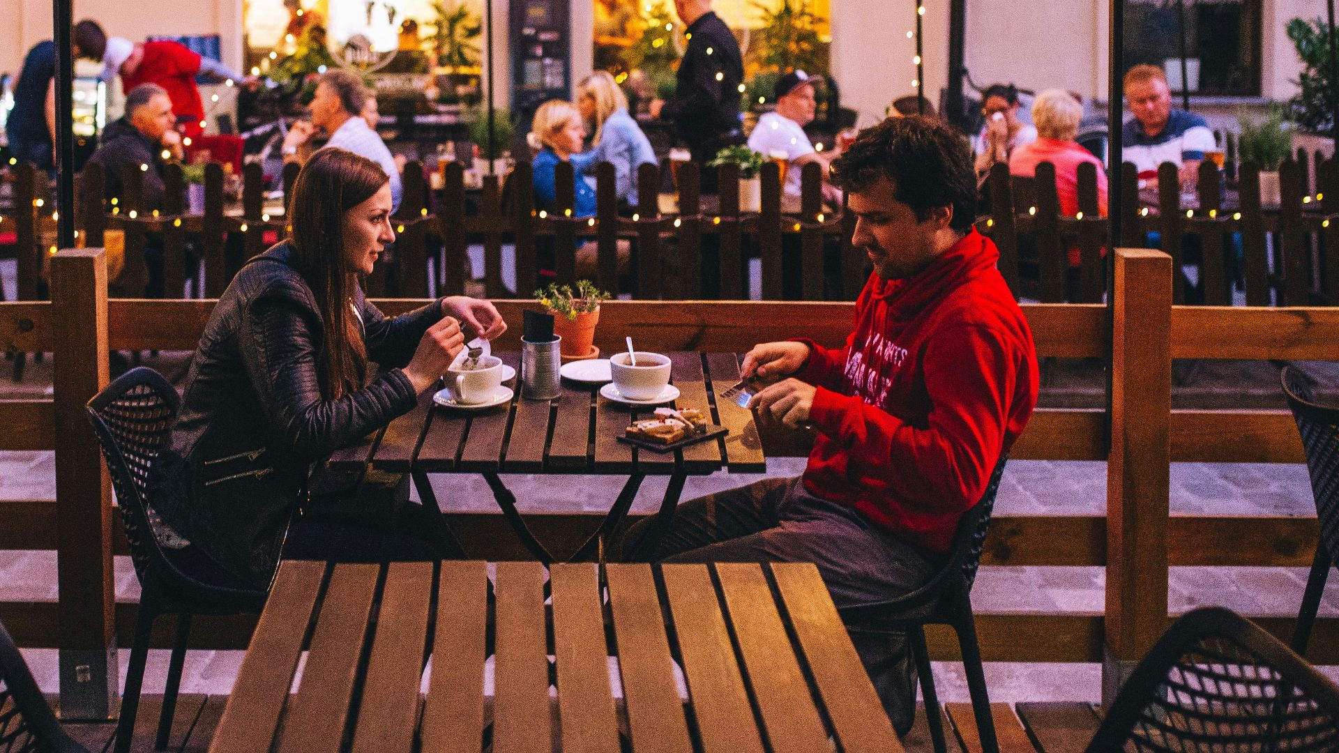 couple dining out