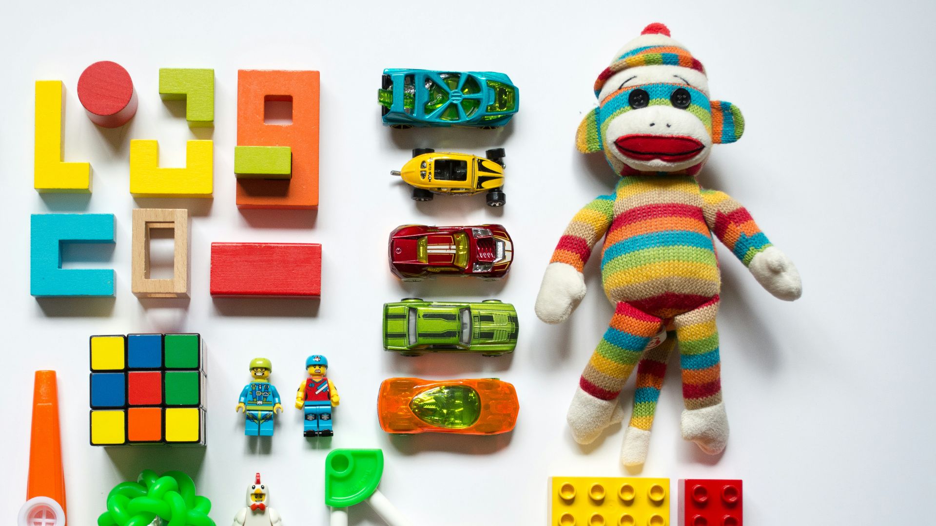 multicolored learning toys