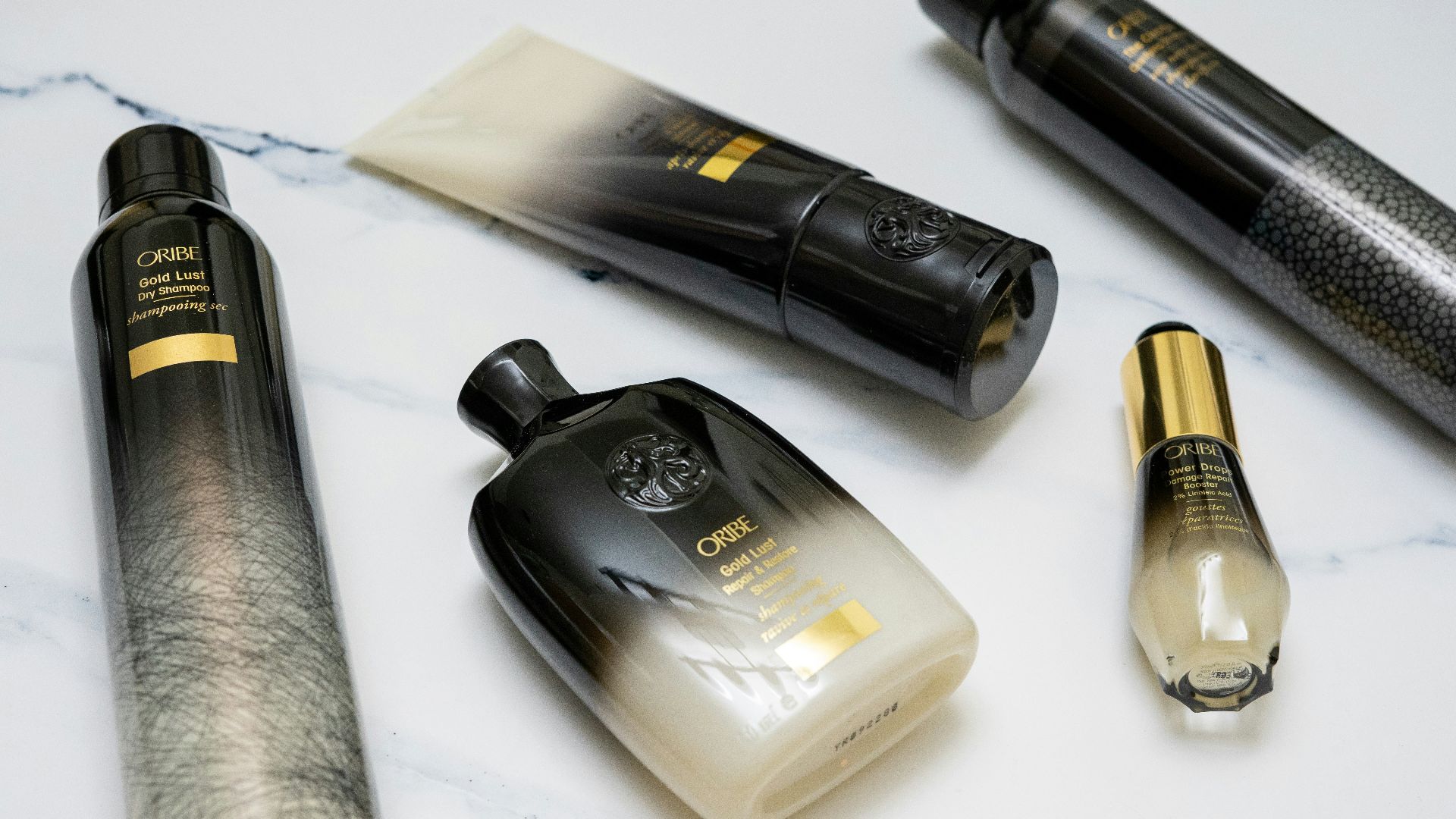 black and gold perfume bottle