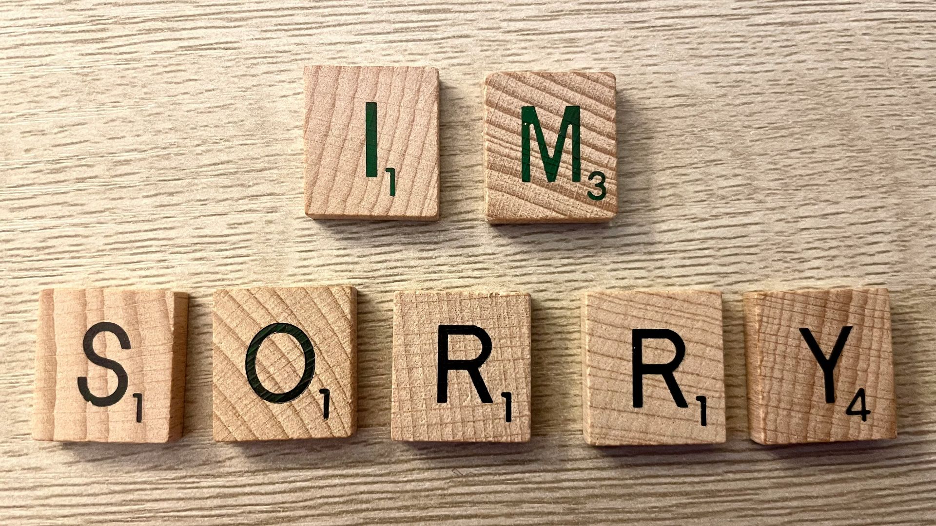 a group of wooden letters
