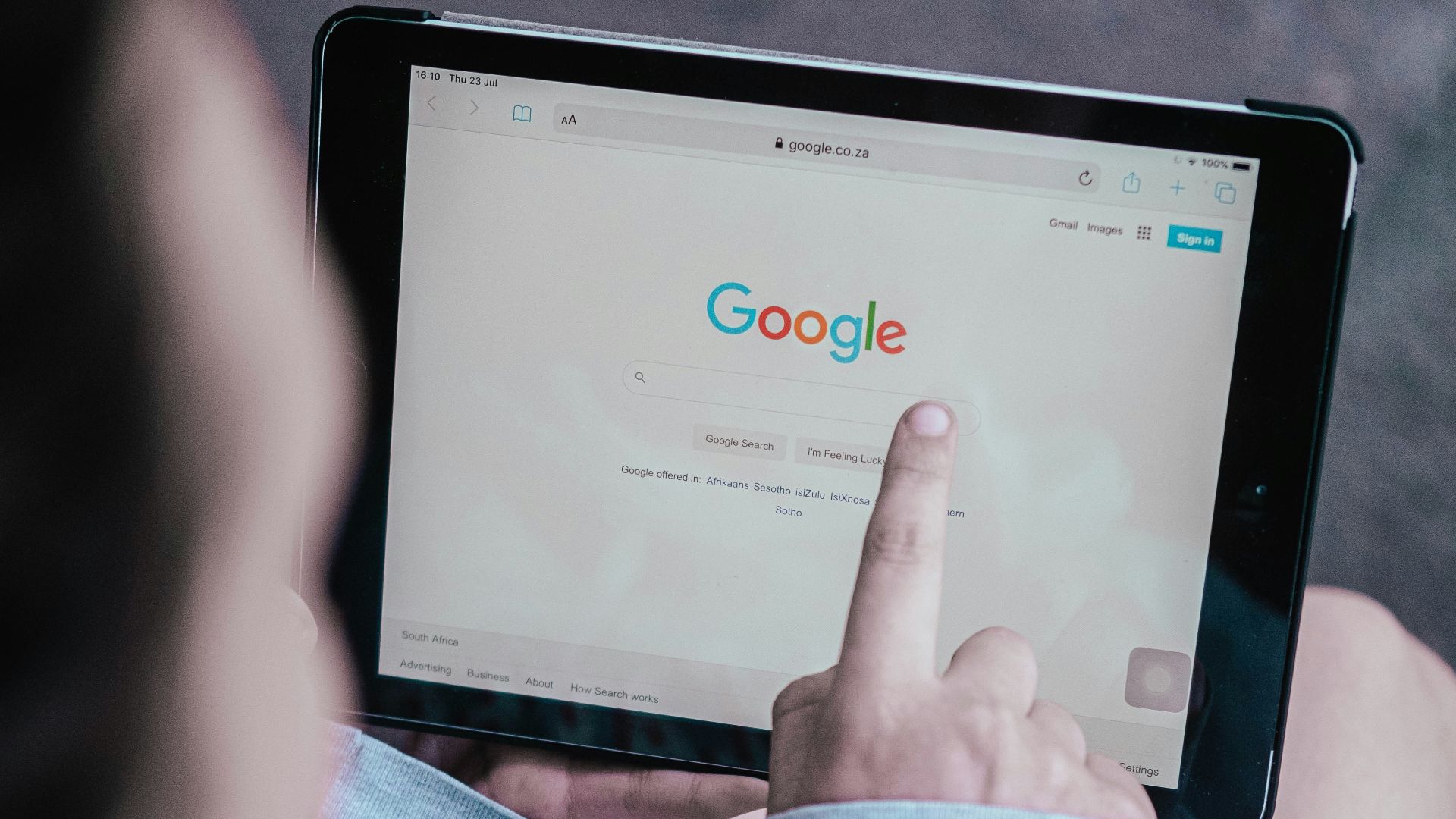 person holding black android smartphone