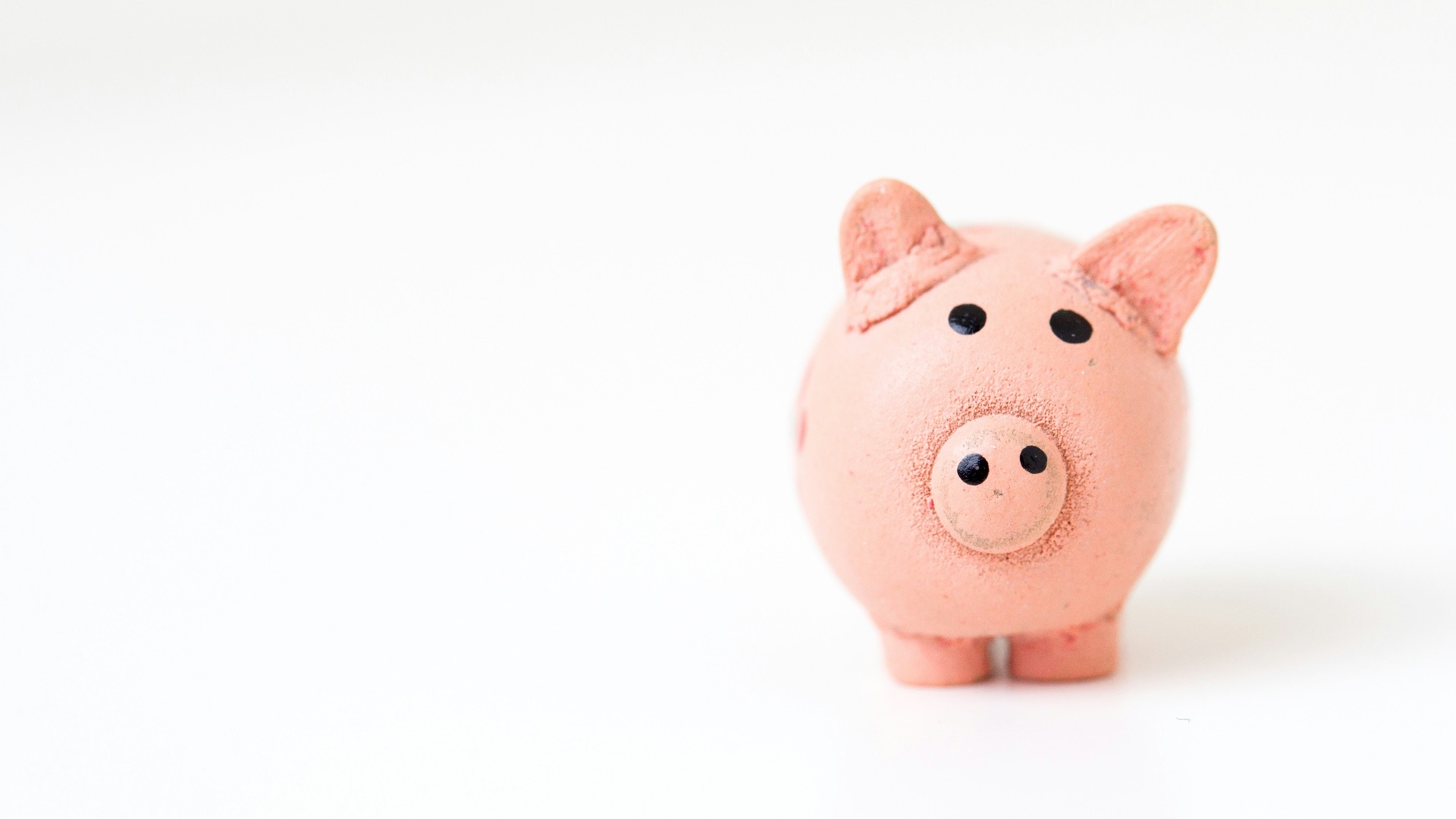 pink pig figurine on white surface