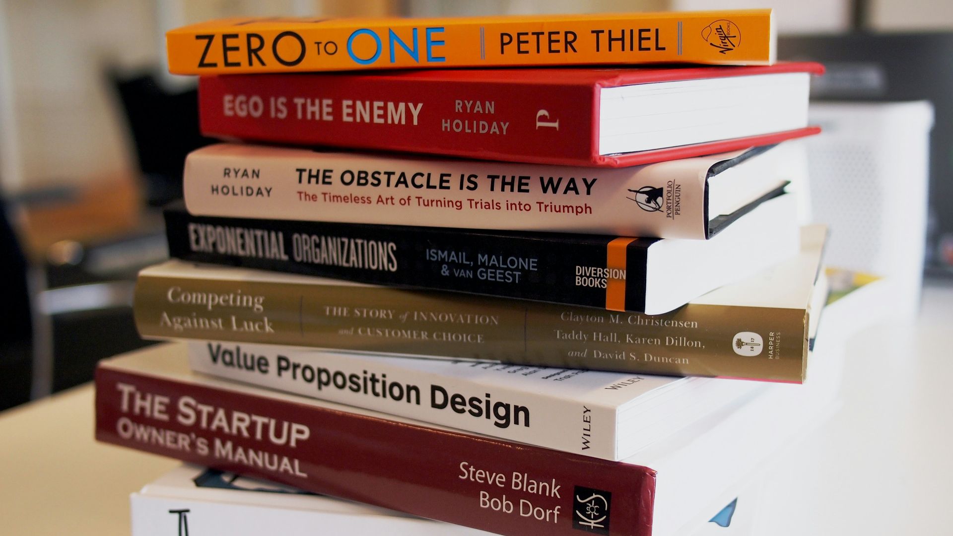 pile of assorted-title books