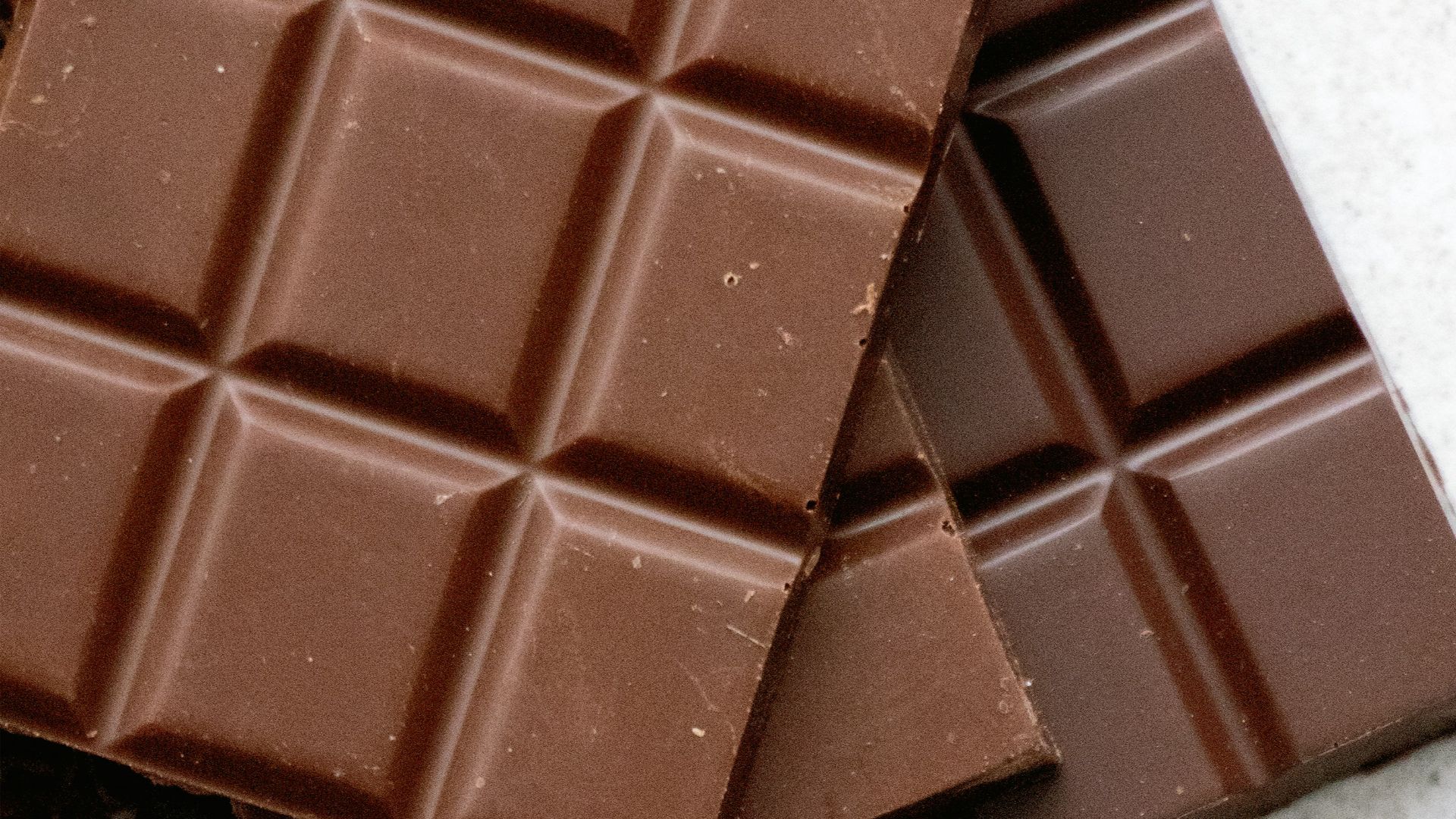 chocolate bar on white table
