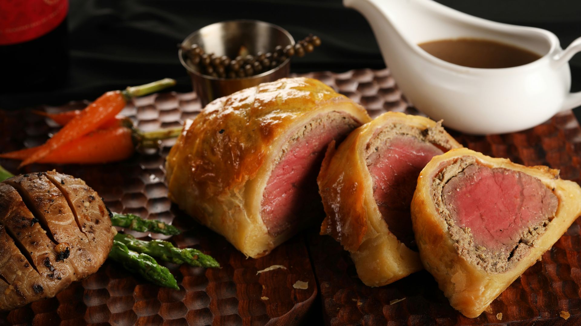 slice of meat on plate