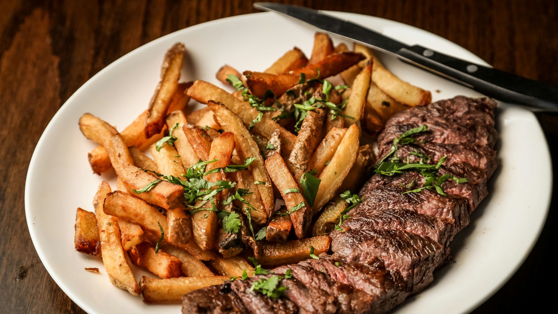 grilled meat on white ceramic plate