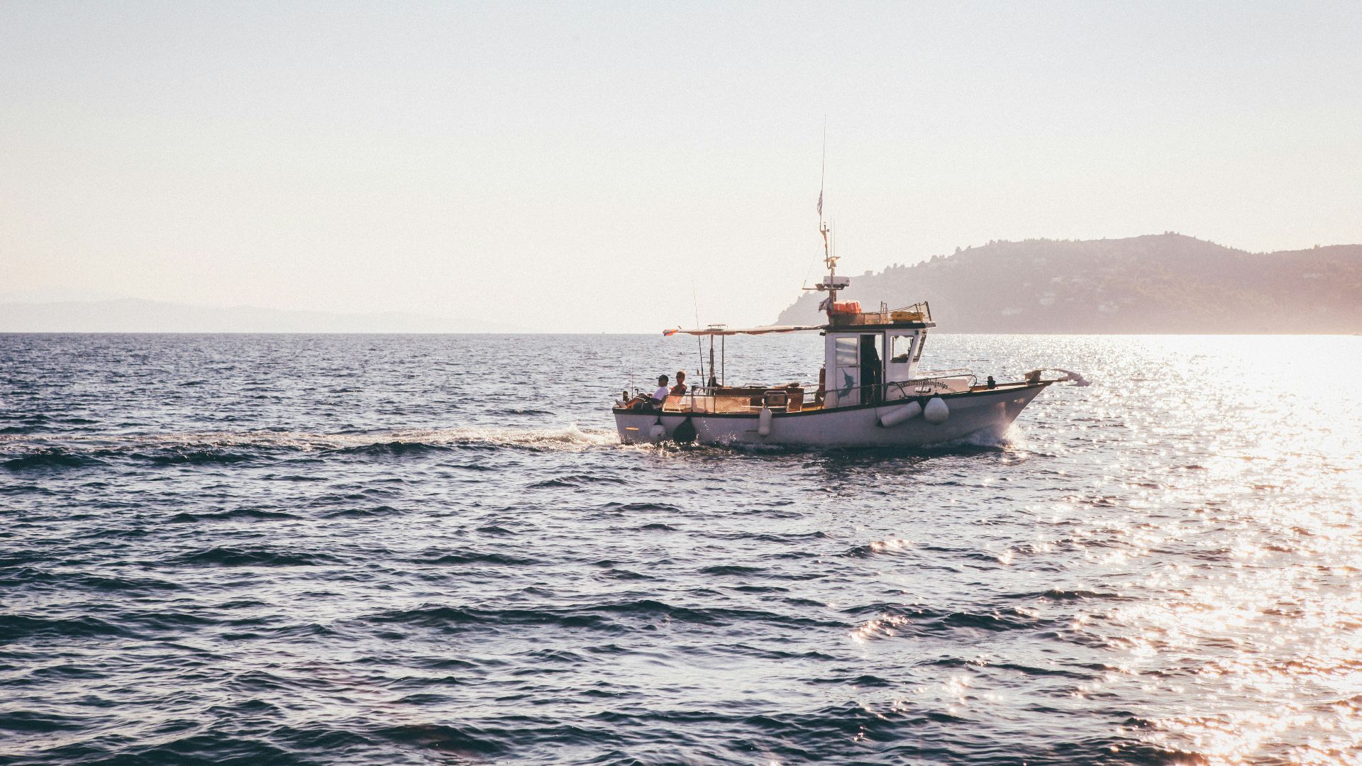 motorboat in body of water