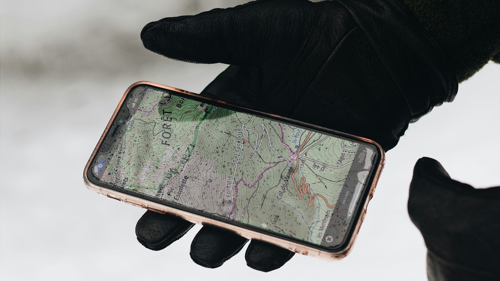 person holding iphone 6 with case