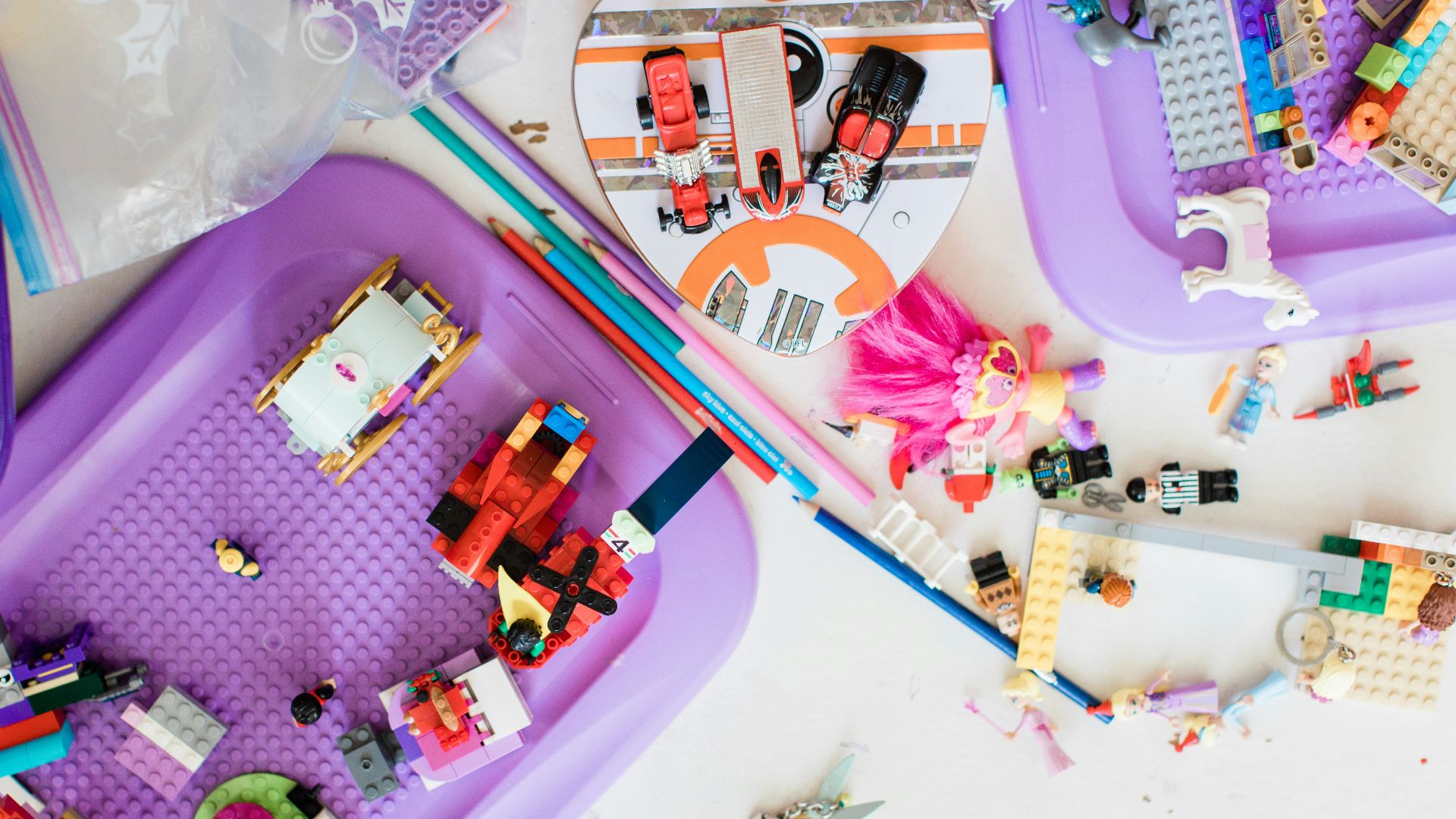 pink and white plastic toy