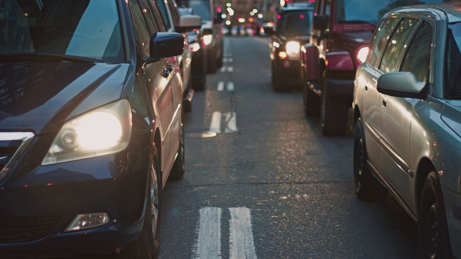 cars on road