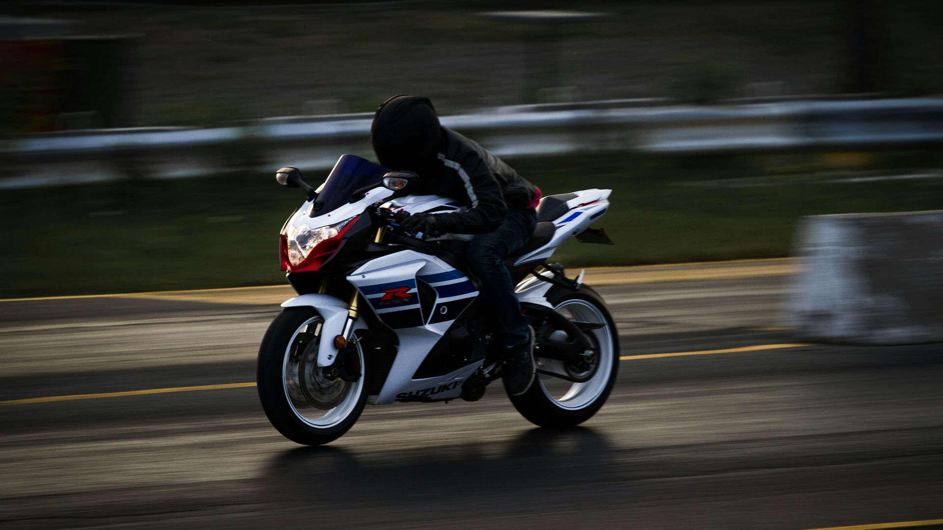 person riding motorcycle