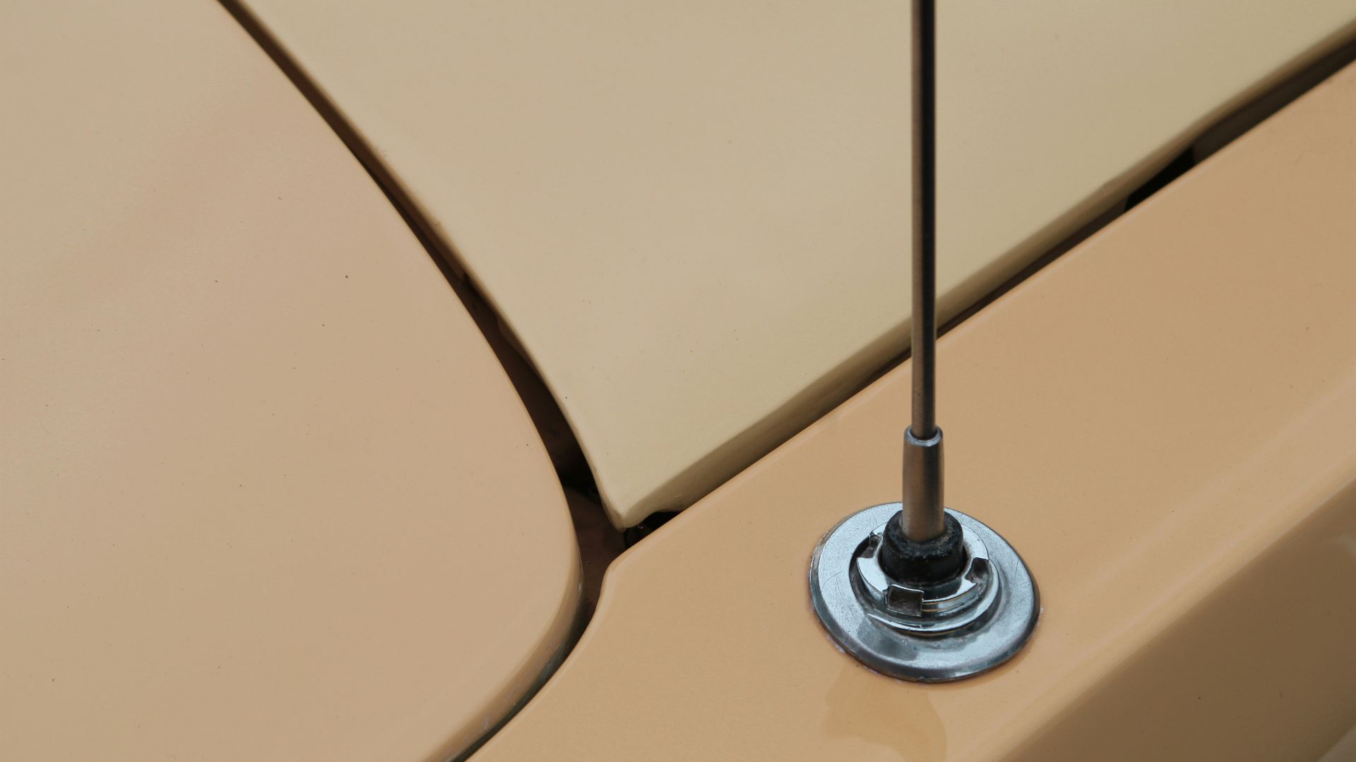 A close up of a car door handle